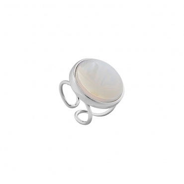 Кольцо Possebon Pearl Opaline 16.5 мм K0948.25 BW/S